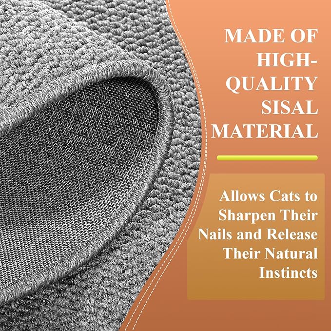 Cat Climbing Wall, 62.9x19.6inch Couch Cat Scratch Protector, Wall Cat Scratcher with Fixed Nail, Wall Mounted Cat Scratcher, Thickened Cat Wall Climbing Carpet