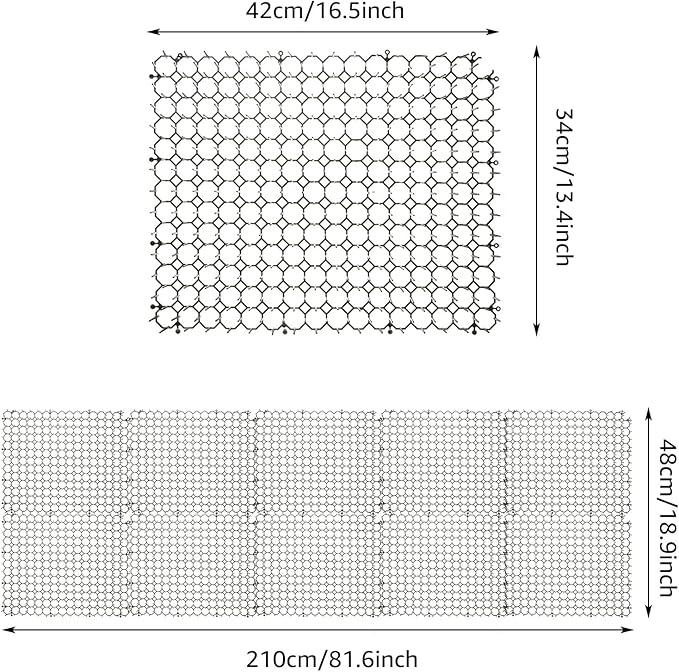 SENENQU 10 PCS Cat Scat Mat with Spikes 16 x 13 in Cat Deterrent Outdoor & Indoor Scat Mats for Cats and Dogs, Cat Spikes for Garden Fence Indoor Furniture Cat Anti- Scratch Mat with 8 Staples