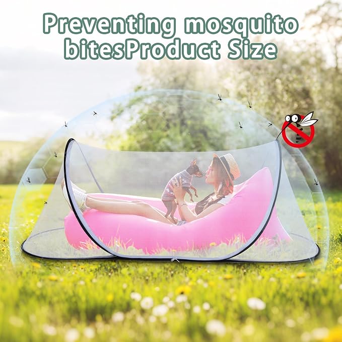78.7 x 31.5 x 23.6 Inch Large Pop Up Mosquito Net, Collapsible Portable Mosquito Tent, Suitable for Adult Baby Bedroom, Outdoor Camping Use