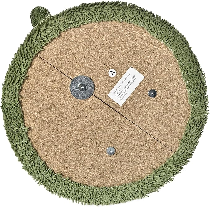 Amazon Basics Cactus Cat Scratching Post with Three Posts and Dangling Ball, Sisal and Carpet, Small, 22.44" Tall, Green