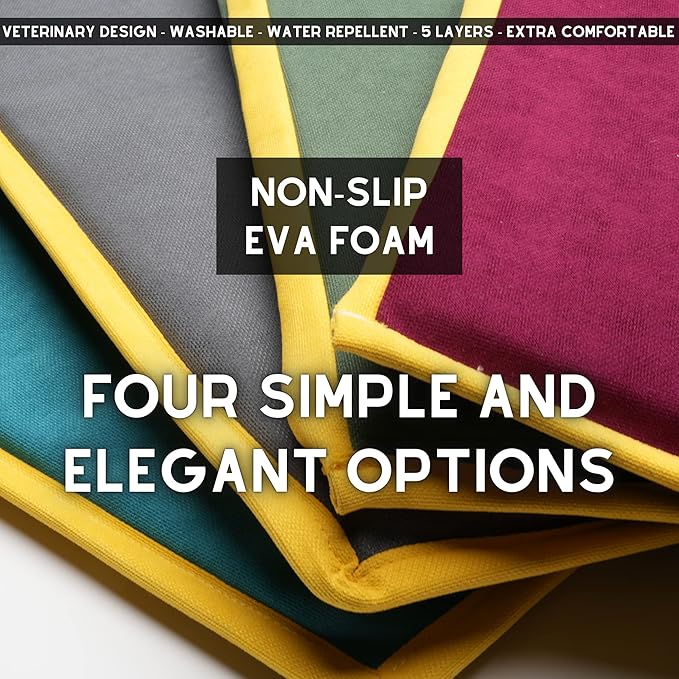 Cooling Heating Mat for Cat & Dog Small Medium Pet (16x24), 5 Layers Microwave Water Repellent No-Electric Thermal Pad Washable Non Slip Durable Solid Warming Gel Bed (Petrol)