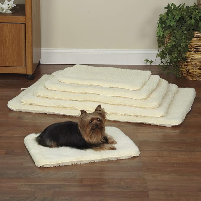 Double-Sided Sherpa Mats - Versatile and Comfortable Mats for Dogs and Cats - X-Large, Natural
