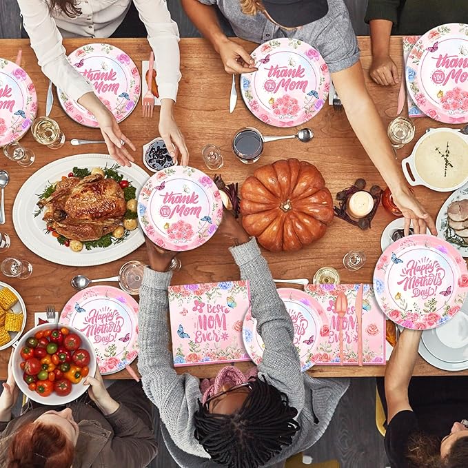 48Pcs Cat Birthday Party Decorations Include Meow Theme Paper Plates and Napkins Forks Supplies Cat Happy Birthday Cake Plates Set Sign Party Decorations for Girls Baby Shower Favors