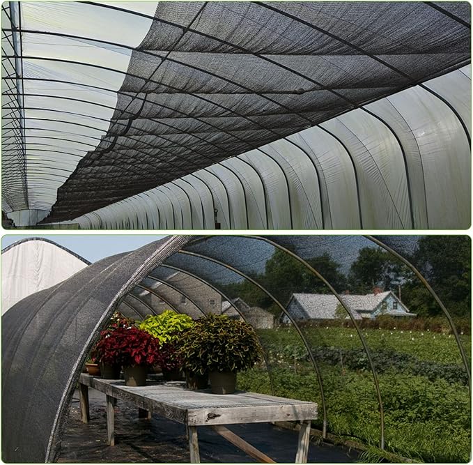 78x10Ft Mosquito Netting Garden Mesh Netting, Fly Bird Net Barrier Hunting Blind Plant Protecting Net, 3x24m,Black