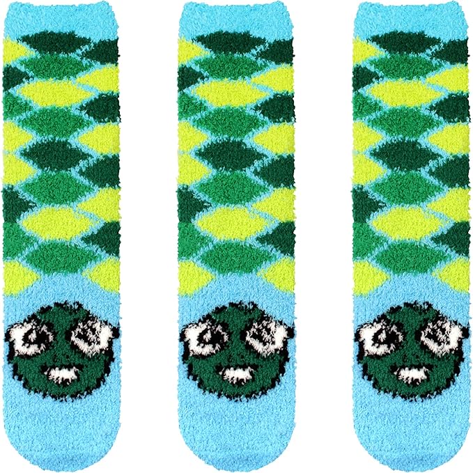 BambooMN Women's Super Soft Warm Microfiber Fuzzy Cozy Animal Socks or Christmas Winter Animal Socks, Value Pack