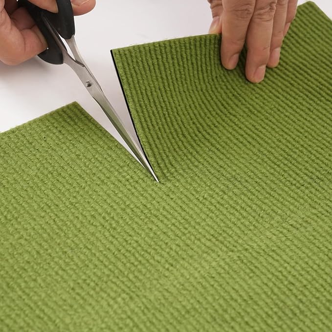 Cat Scratch Furniture Protector，78.7"x15.8"Cat Scratching Mat,Trimmable Self-Adhesive Cat Couch Protector,cat Wall Scratcher,Pad Replacement for Cat Tree Shelves and Post(Green)