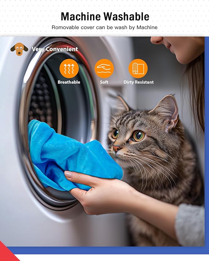 Outdoor Pet Heating Pad for Cats, Pet Heating Pad for Cats Outside, Waterproof Cat Warming Pad, Heated Cat Dog Bed Electric Heating Blanket, Feral Cat Heating Pad Heated Mat for Dog Cat House, 24"x36"