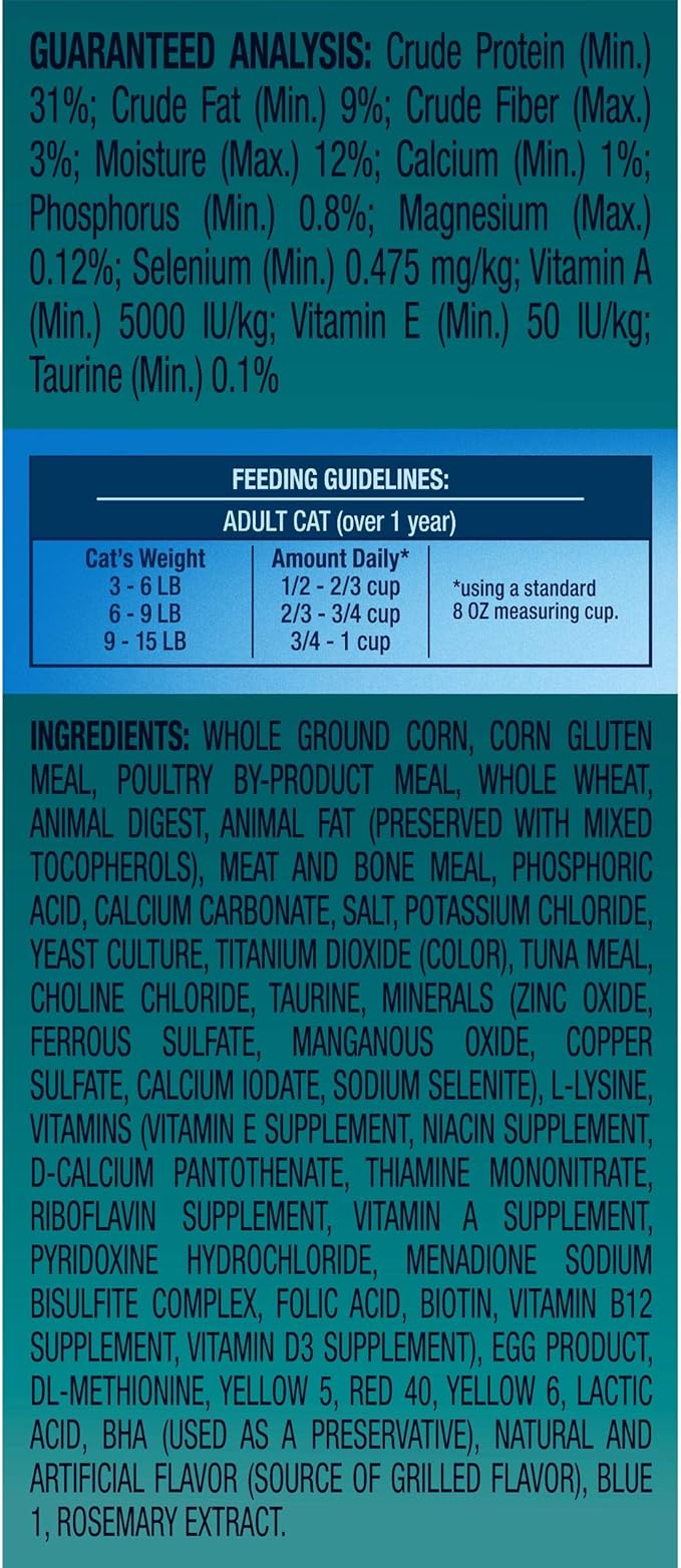 9Lives Plus Care Dry Cat Food, 3.15 lb. Bag, 4 Count