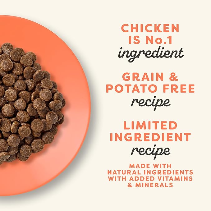 Applaws Complete Dry Cat Food, Grain-Free, Limited Ingredient Food with Added Vitamins & Minerals, Protein, Natural Cat Food, Supports Digestion, Chicken & Salmon (4 Pound Dry Cat Food)