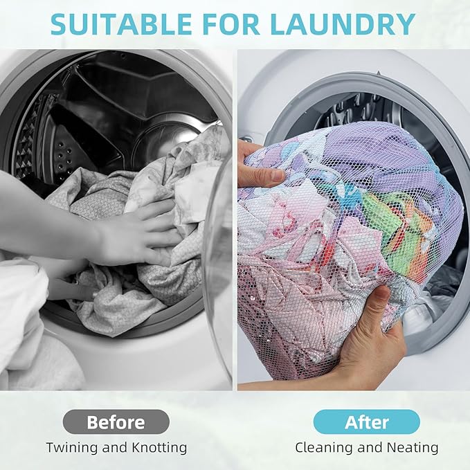 20PCS Mesh Bags: Nylon Mesh Drawstring Bags, 13"X15.5", Black, Navy Blue, Green, Light Red, Hot Pink, Orange, Grey, Purple, Yellow - Gym, Shower, Travel, Laundry, Storage, Organization, Beach