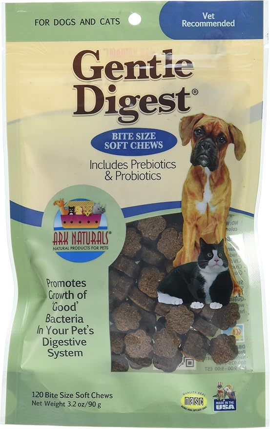 ARK Naturals Gentle Digest,CAT&Dog,CHW, 3.2 FZ -Pack of 3