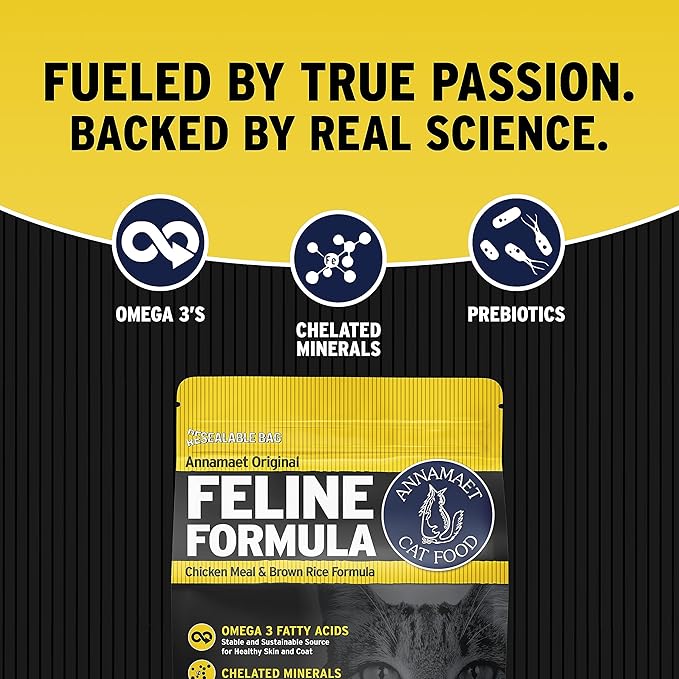 Annamaet Original Feline Formula Dry Cat Food, (Chicken & Brown Rice), 4-lb Bag