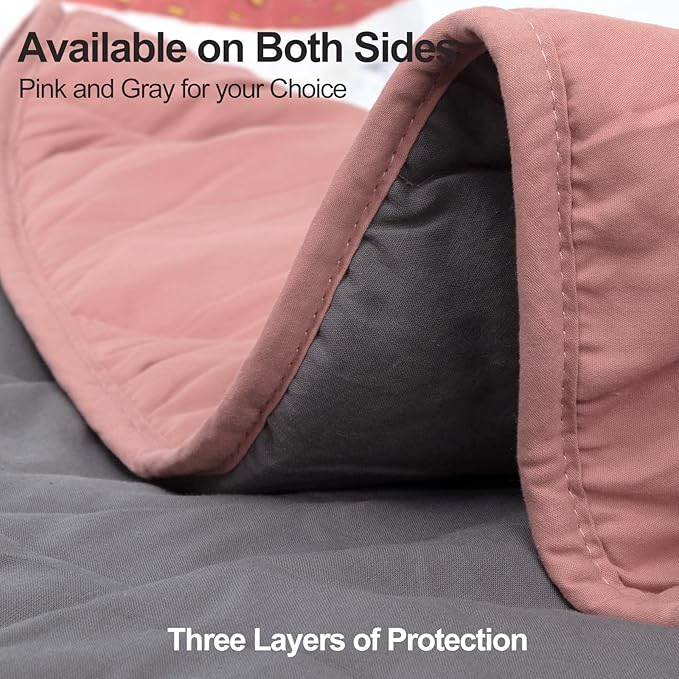 Dropshipful Dog Blanket for Large Dog, Leaf Shaped Cotton Pet Blanket, Cat Blanket for Indoor Cat, Leaves Blanket for Bed, Couch, Sofa Protection (47"x43", Pink)