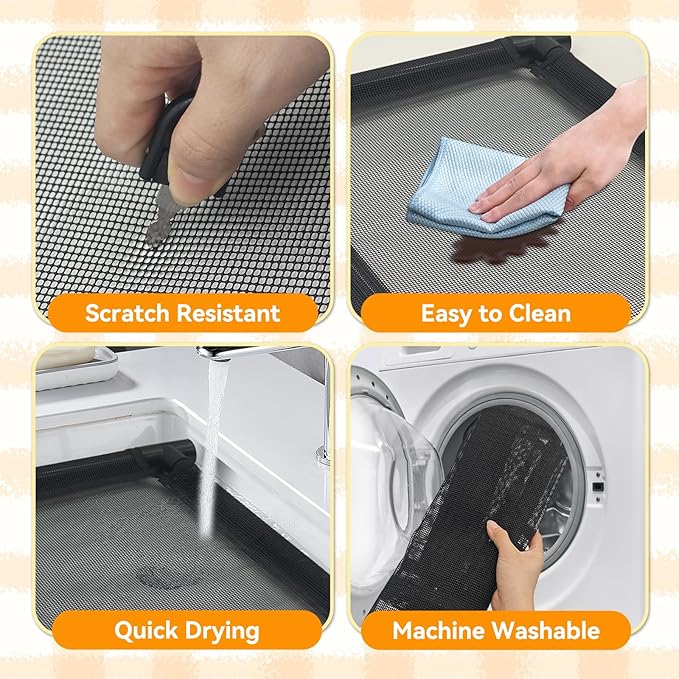 Cat Hammock for Window, Cat Window Perch for Indoor Cats,Resting Pet Bed Mounted for Kitty Pet Kitten Cat Beds, Cat Shelves Hold Up to 40 Pounds, Suitable for Window Width Over 30in