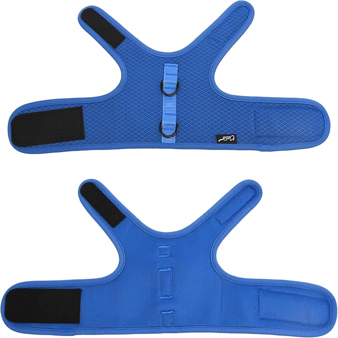 Kitty Harness and Leash for Walking Escape Proof Breathable Mesh Fabric, Solid Blue, Small, Adjustable Cat Walking Jackets, Padded Stylish Cat Vest