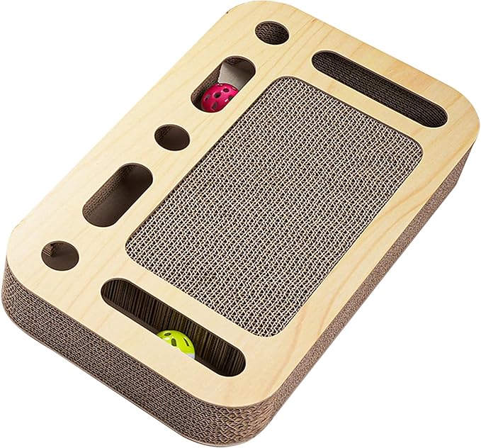 Vivicreate Multi-Functional Cat Scratching Board, High-Density, Breathable, Abrasion Resistant Scratcher with Lounge Bed, Reversible