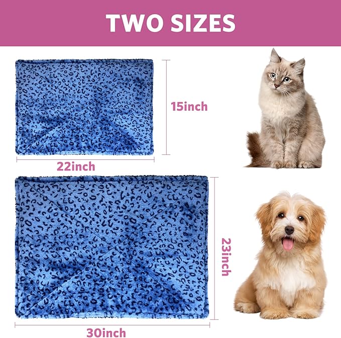 MARUNDA Self Warming Cat Bed,Super Soft Dog Bed Crate Bed Blanket, Self Heating Cat Pad, Thermal Cat and Dog Warming Bed Mat.
