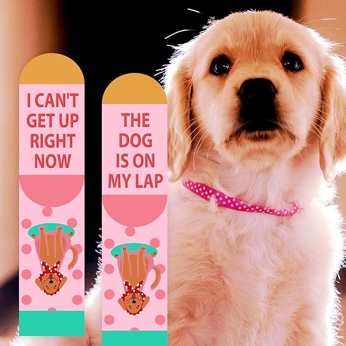 AGRIMONY Funny Cat Dog Socks for Women Teen Girls-Animal Novelty Cute Socks-Mothers Day Cat Dog Mom Gifts Stocking Stuffers