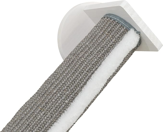 TRIXIE Wall Set 4, Indoor Wall Mounted Cat Scratching Posts for Elevated Fun, Lounger, Scratcher, Perch, Gray