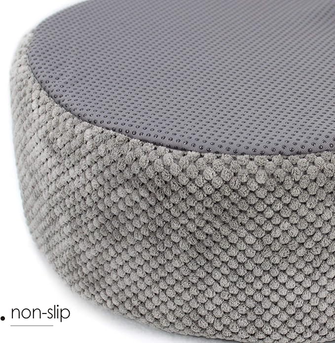 Winsterch Washable Cat Bed - Round Soft, Cozy & Warming for Indoor Cats. Calming Kitten Pet Bed. Small Cat Pet Covered Cat Cave Beds (Gray,12.59 x 12.59 x 5.91 in)