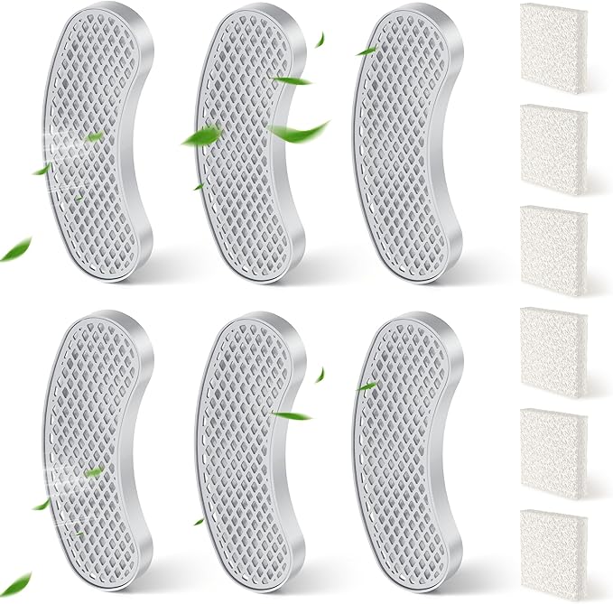 6-Pack Filters Replacement & 6-Pack Sponges, 4~6 Months Set of Replacement Filters for All Petlipo Pet Water Fountain