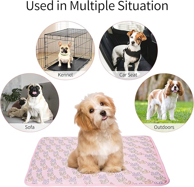 NACOCO Pet Cooling Mat Cat Dog Cushion Pad Summer Cool Down Comfortable Soft for Pets and Adults (L, Pink)