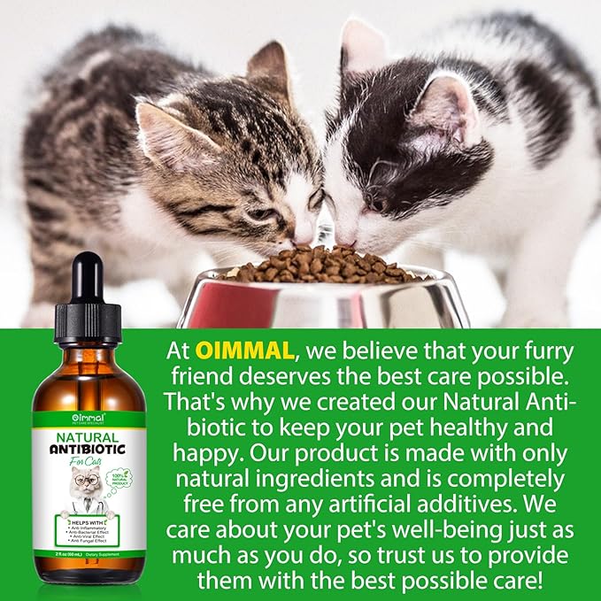 2 Pack Antibiotics for Cats, Premium Cat Antibiotics Supplemen, Natural Antibiotic for Cats, Pet Supplements, Cat Antibiotics Supports Immune & Cats Allergy Relief, Cats Multivitamin