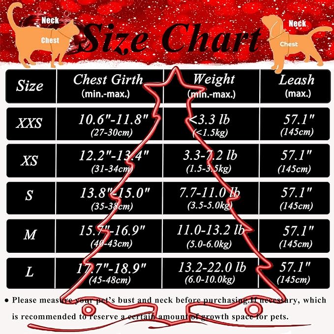 Cat Leash and Harness Set,Breathable Dog Harness,Pet Harness,Adjustable Mesh cat Harness and Leash Escape Proof for Puppy Cat Rabbit (Black, S)