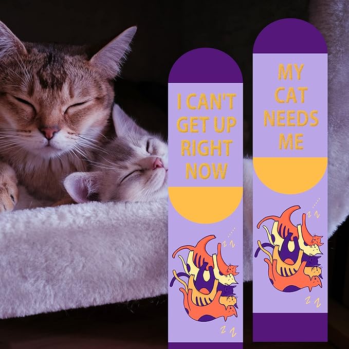 AGRIMONY Funny Cat Dog Socks for Women Teen Girls-Animal Novelty Cute Socks-Mothers Day Cat Dog Mom Gifts Stocking Stuffers