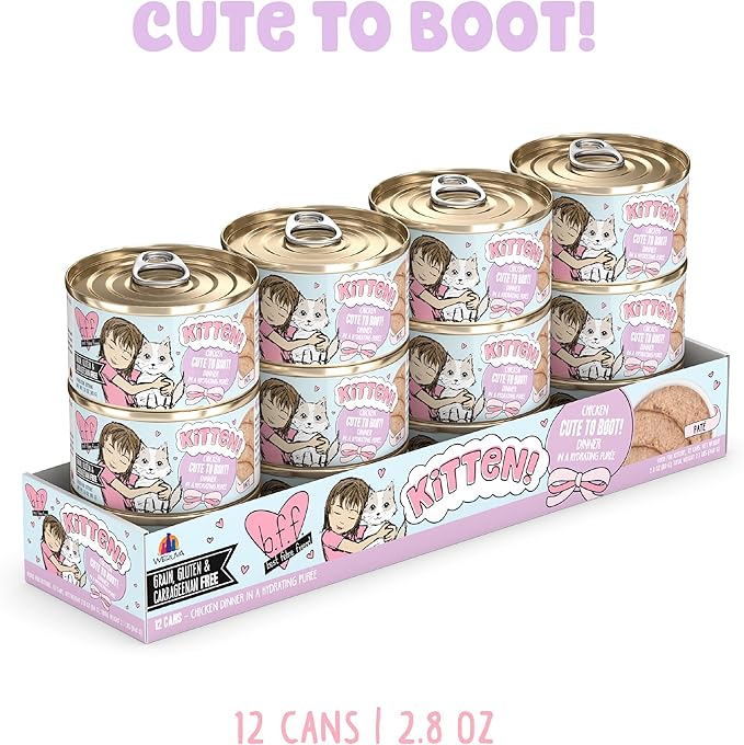 B.F.F. Kitten, Pawsome Purrs, 2.8oz Can (Pack of 12)