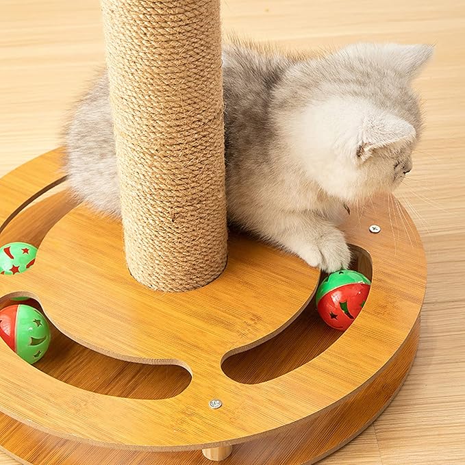 Cat Scratching Post, Sisal Rope, 12.2 in, Suitable for Small Cats