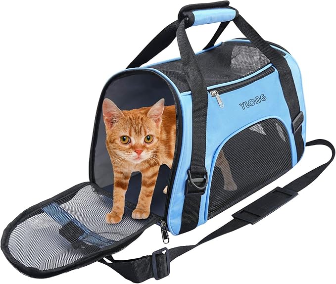 Airline Approved Pet Carrier,Soft-Sided Pet Travel Carrier for Cats Dogs Puppy Comfort Portable Foldable Pet Bag