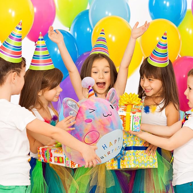 Axolotl Plush Toy 12 Inch Cute Unicorn Axolotl Birthday Stuffed Animal Soft Axolotl Plushies Pillow Multicolor Doll Gifts for Kid Toddlers Home Room Decoration (Axolotl Plush)