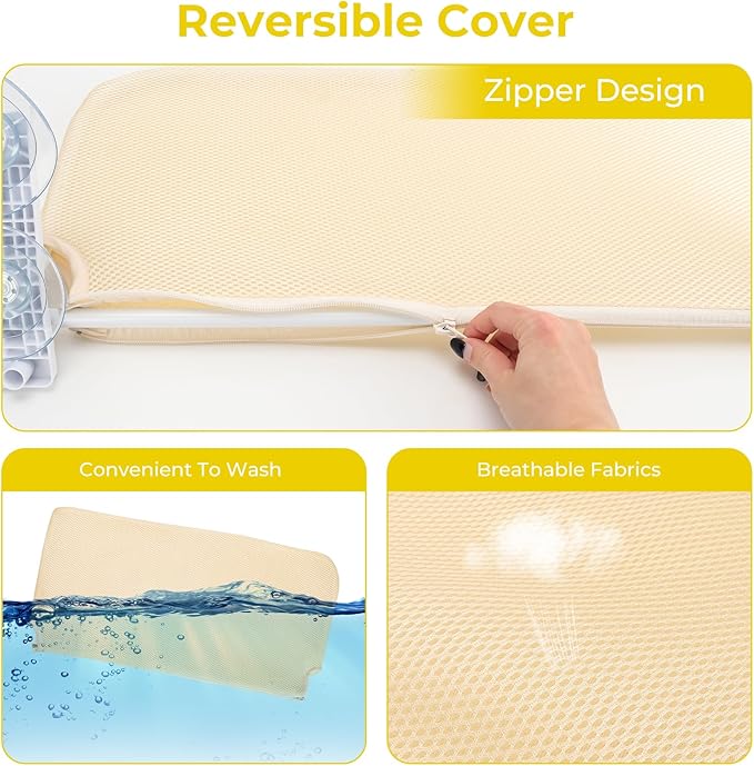 CycleMore Cordless Cat Window Perch, Foldable Cat Hammock Bed with Durable Metal Frame and 4 Strong Suction Cups Cat, Cat Bed Seat Cat Window Shelf for Cats Indoor