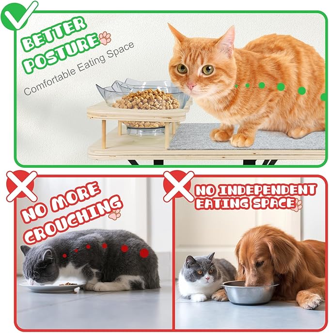 Cat Wall Shelves, Cat Shelves and Perches for Wall, Cat Shelves Wall Mount, Cat Wall Furniture with 3 Cat Wall Steps, Cat Climbing Shelf Cat Scratch Post, Cat Wall Shelf with 2 Cat Food Shelf