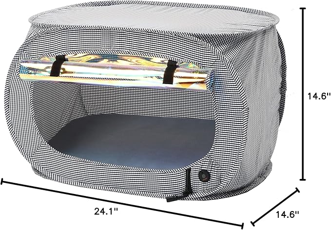 Pet Life ® "Enterlude Electronic Heating Lightweight and Collapsible Pet Tent