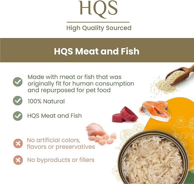 almo nature HQS La Cucina Chicken with Whitefish in Gravy, Grain Free, Additive Free, Adult Cat Wet Food, Shredded, Pouches, 24 x 55g/1,94 oz