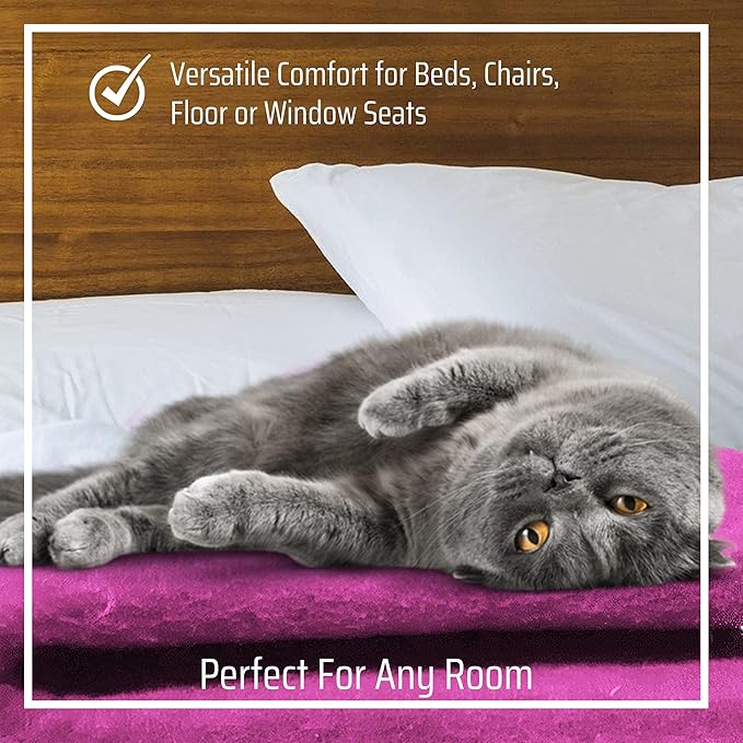 Dragonfly Creek Wool Cat Mat -Fair Trade and Eco Friendly Wool Cat Bed with Felted Wool Cat Toys- Multipurpose Cat Sleeping Bed for Playtime and Napping- Soft and Cozy Felt Cat Cushion