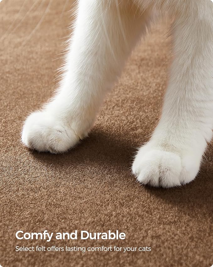 Feandrea Clickat Collection - No.006 Cat Scratching Post Spare Part Kit, Replacement Post Segment, Machine Washable Felt Pads, Easy to Attach and Detach