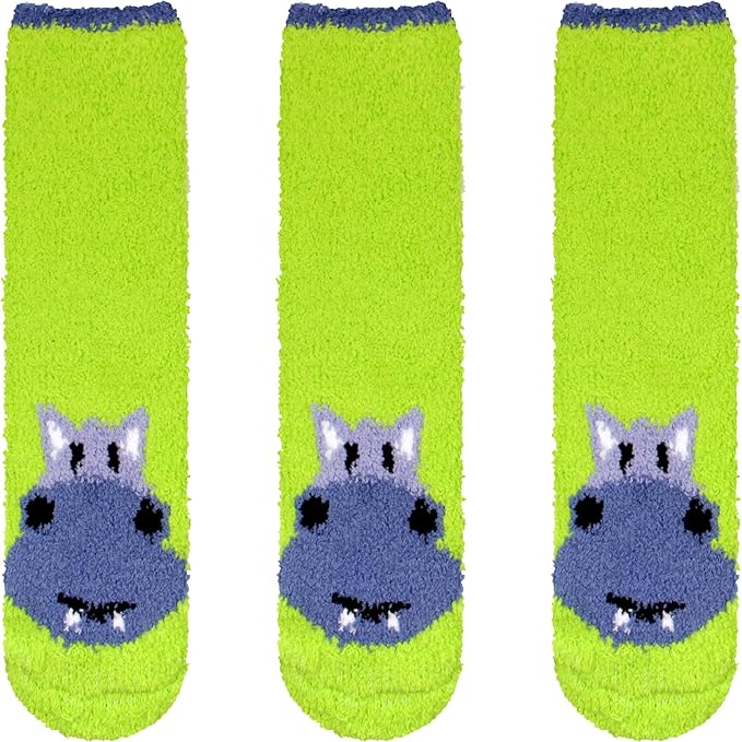 BambooMN Women's Super Soft Warm Microfiber Fuzzy Cozy Animal Socks or Christmas Winter Animal Socks, Value Pack