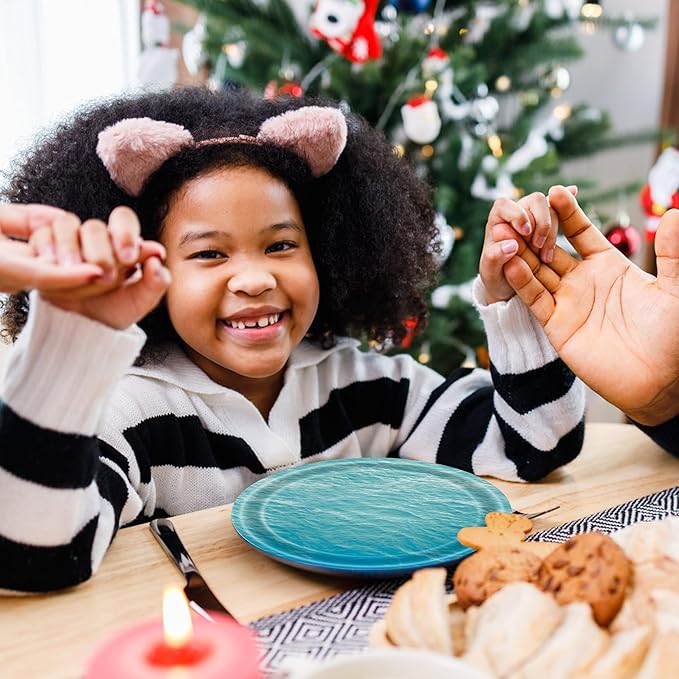 96 Pcs Ocean Sea Plates and Napkins Party Supplies, Disposable Forks Paper Dessert Tableware Decorations Birthday Table Dinnerware Favors Set, Serves 24