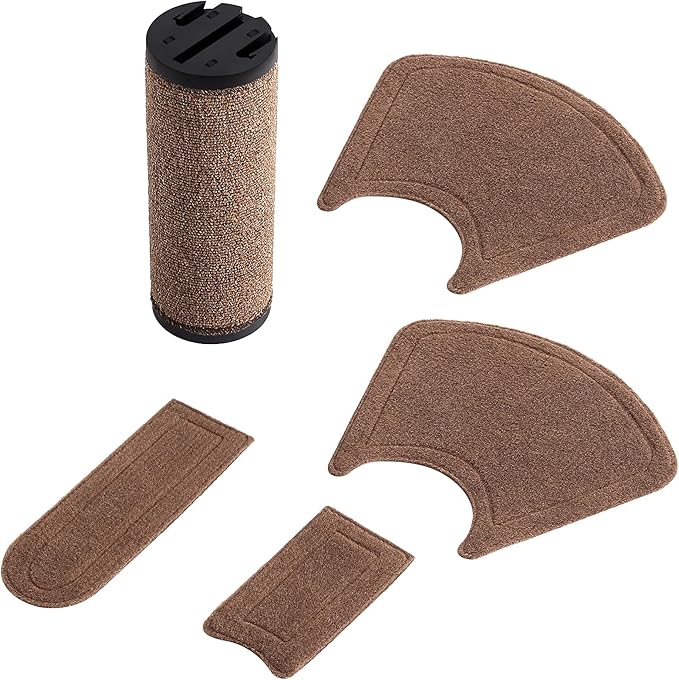 Feandrea Clickat Collection - No.006 Cat Scratching Post Spare Part Kit, Replacement Post Segment, Machine Washable Felt Pads, Easy to Attach and Detach