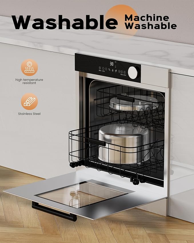 AOOGITF Cat Water Fountain + 8 Filters + 8 Sponges, 304 Stainless Steel Pet Water Fountain, 24 Hours Keep The Water Clean, 74oz Capacity, Ultra-Quiet, No Sputter, Compact, Easy Cleaning