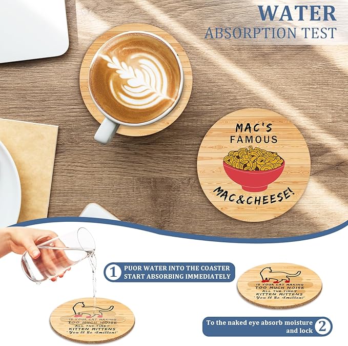 6 PCS with Coaster Holder Always Sunny in Philadelphia Cork Coasters for Drinks,Always Sunny in Philadelphia TV Show Merchandise,Always Sunny in Philadelphia TV Themed Coaster Gifts for Fans