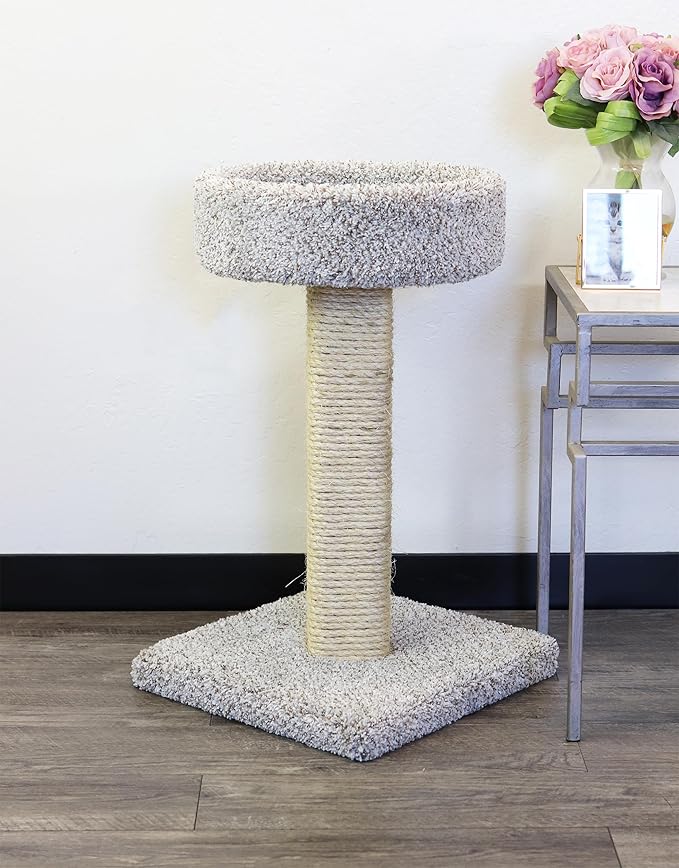 New Cat Condos Cat Scratching Post with Sleeping Perch