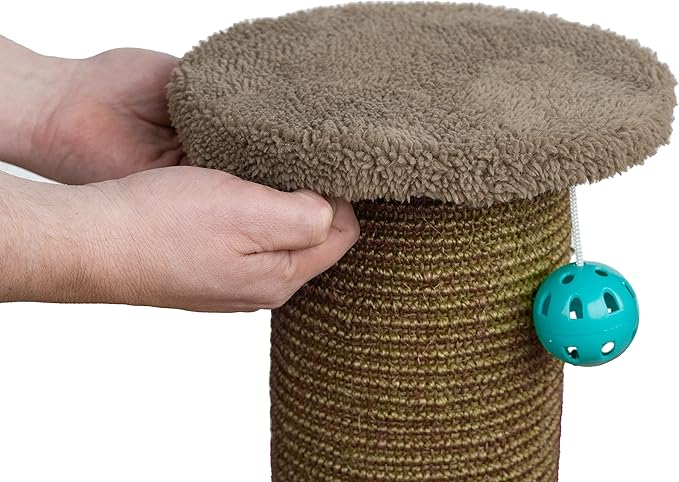 Kitty City Sisal Post Scratcher, Scratch Perch Cover Replacements 2pk, Tan