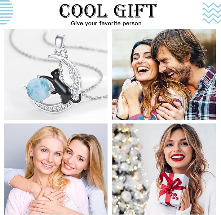 Animal Necklace 925 Sterling Silver Cat/Dog/Fox/Axolotl/Highland Cow Pendant Necklace Cute Animal Jewelry Graduation Gifts for Women