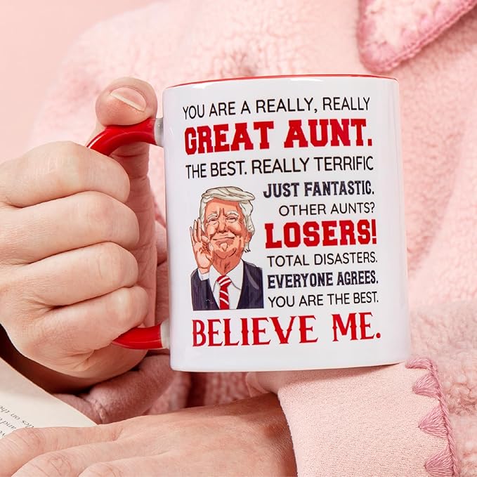 Aunt Gifts - BAE Mug from Niece Nephew - Great Auntie Gift for Mothers Day Birthday Christmas Anniversary - Aunt Ceramic Mug 11oz