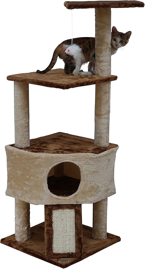Go Pet Club F708 46" Kitten Tree,Beige