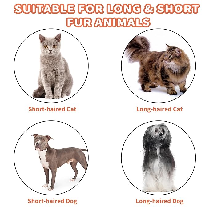 3 in 1 Steam Cat Hair Brush: Spray, Massage and Bath Cleaning for Dogs and Cats, Soft Silicone Brush for Hair Removal, Self-Cleaning Feature for Easy Use